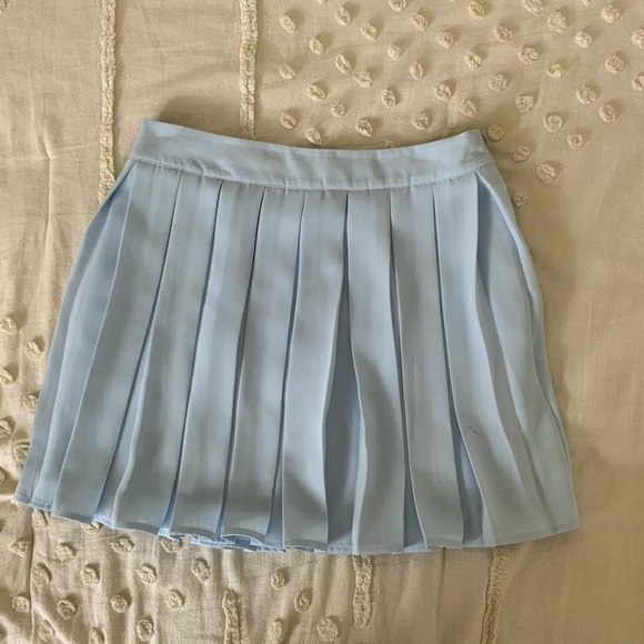 Forever 21 Blue Pleated Skirt - Picture 1 of 4